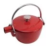 Staub 1 Qt. Round Tea Kettle | Cherry Red 2 Staub 1 Qt. Round Tea Kettle | Cherry Red -Staub Shop kjhgf