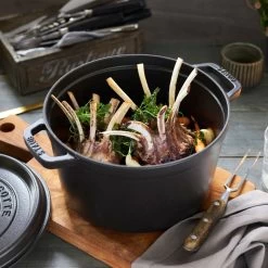 Staub 5 Qt Tall Cocotte | Black -Staub Shop rhazwry8