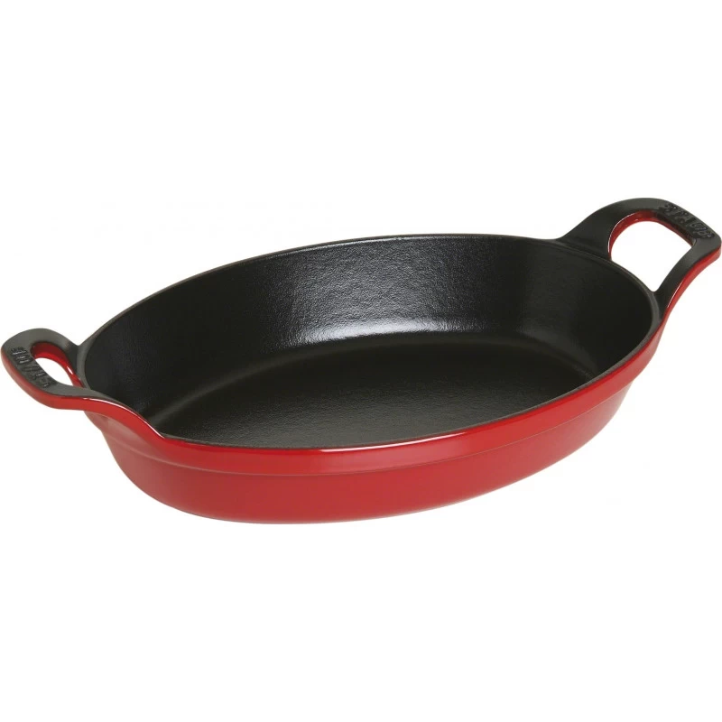 Baking Dish Staub Oval 24 Cm, Cherry 40509-897-0 3 Baking Dish Staub Oval 24 Cm, Cherry 40509-897-0