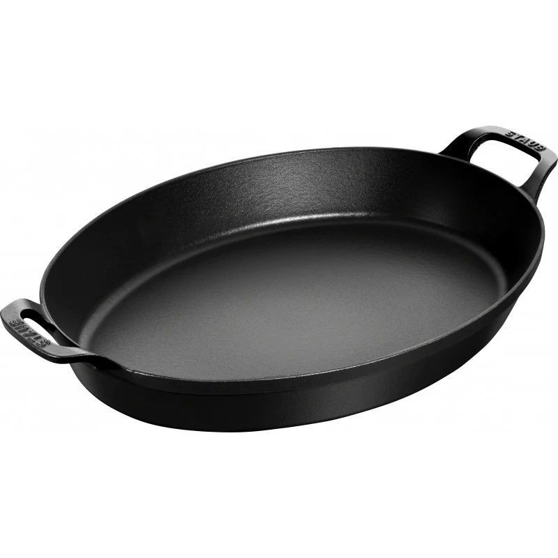 Baking Dish Staub Oval 37 Cm, Black 40508-283-0 3 Baking Dish Staub Oval 37 Cm, Black 40508-283-0