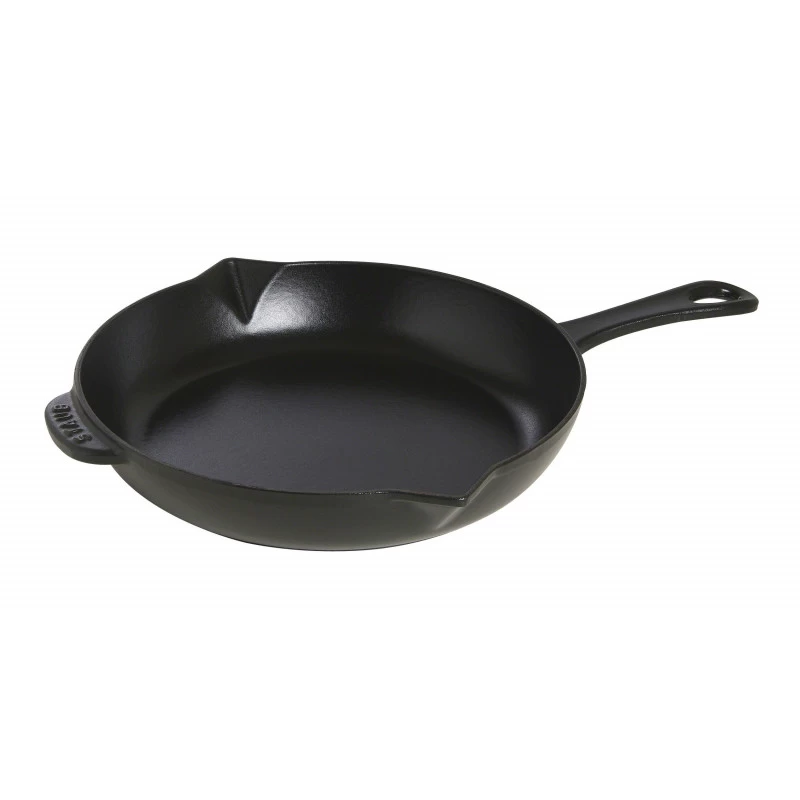 Pan Staub Cast Iron Frying 26 Cm, Black 40510-617-0 3 Pan Staub Cast Iron Frying 26 Cm, Black 40510-617-0