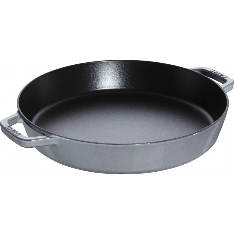 Pan Staub Cast Iron Frying 34 Cm, Graphite Grey 40511-072-0 3 Pan Staub Cast Iron Frying 34 Cm, Graphite Grey 40511-072-0