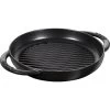 Pan Staub Cast Iron Grill Round 22 Cm, Black 40511-520-0