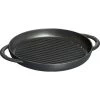 Pan Staub Cast Iron Grill Round 26 Cm, Black 40509-377-0 -Staub Shop staub cast iron grill pan round 26 cm black 40509 377 0