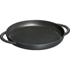 Pan Staub Cast Iron Grill Round 26 Cm, Black 40509-377-0