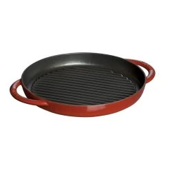 Pan Staub Cast Iron Grill Round 26 Cm, Cherry 40510-309-0