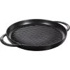 Pan Staub Cast Iron Grill Round 30 Cm, Black 40511-521-0 -Staub Shop staub cast iron grill pan round 30 cm black 40511 521 0