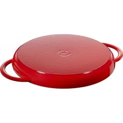 Pan Staub Cast Iron Grill Round 30 Cm, Cherry 40511-525-0 5 Pan Staub Cast Iron Grill Round 30 Cm, Cherry 40511-525-0 -Staub Shop staub cast iron grill pan round 30 cm cherry 40511 525 0 1