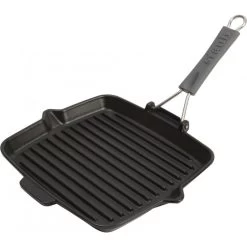 Pan Staub Cast Iron Grill Square 24 Cm, Black 40509-344-0