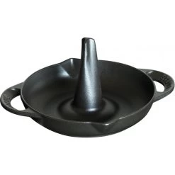 Baking Dish Staub Cast Iron Vertical Chicken Roaster 24 Cm, Black 40506-339-0