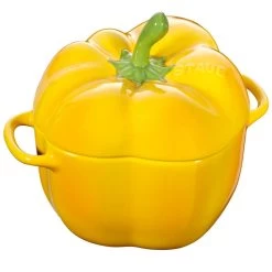 Staub Ceramic Cocotte Paprika 12 Cm, Yellow 40500-324-0