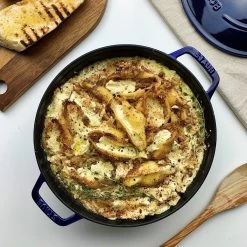 Staub Stackable Cocotte, Braiser, And Grill Pan With Lid | Dark Blue -Staub Shop staub enameled cast iron stackable 3 piece cookware set xl