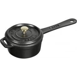 Staub La Cocotte Round Mini Saucepan 10 Cm, Black 40509-537-0