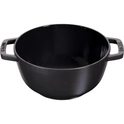 Staub Round Fondue Set 16 Cm, Black 40511-970-0 -Staub Shop staub la fondue set 1 1 l black 40511 970 0 2