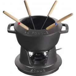 Staub Round Fondue Set 18 Cm, Black 40511-971-0