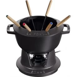 Staub Round Fondue Set 20 Cm, Black 40511-972-0
