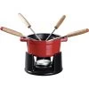 Staub Round Mini Fondue Set, Cherry 1400406 1 Staub Round Mini Fondue Set, Cherry 1400406 -Staub Shop staub mini fondue set 0 25 l cherry 40509 900 0