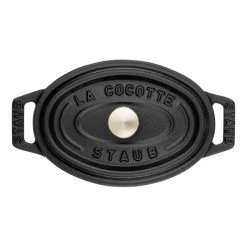 Staub Oval Cocotte 11cm, Black 40500-111-0 6 Staub Oval Cocotte 11cm, Black 40500-111-0 -Staub Shop staub oval cocotte 11cm black 40500 111 0 1