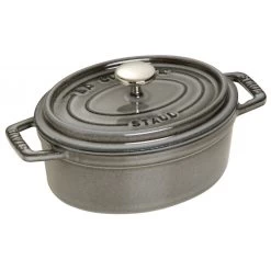 Staub Oval Cocotte 17 Cm, Graphite Grey 40509-481-0