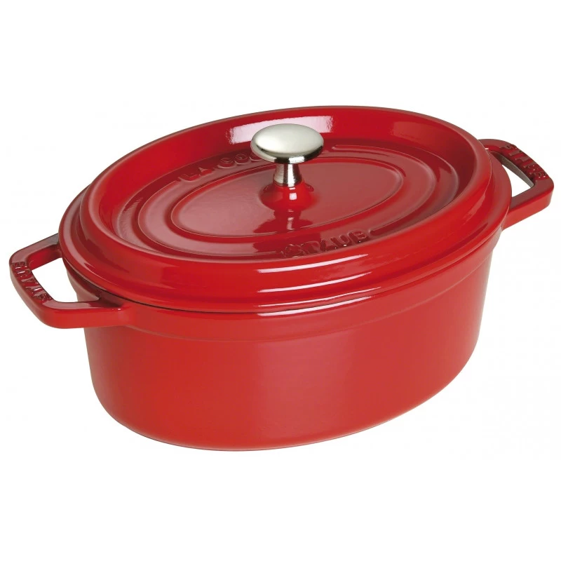 Staub Oval Cocotte 23 Cm, Cherry 40509-830-0 3 Staub Oval Cocotte 23 Cm, Cherry 40509-830-0