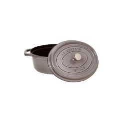 Staub Oval Cocotte 27 Cm, Graphite Grey 40500-276-0 -Staub Shop staub oval cocotte 27 cm graphite grey 40500 276 0 2