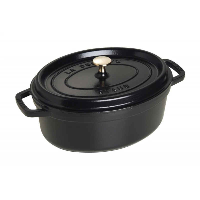 Staub Oval Cocotte 29 Cm, Black 40509-315-0 2 Staub Oval Cocotte 29 Cm, Black 40509-315-0