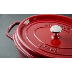 Staub Oval Cocotte 29 Cm, Cherry 40509-857-0 6 Staub Oval Cocotte 29 Cm, Cherry 40509-857-0 -Staub Shop staub oval cocotte 29 cm cherry 40509 857 0 1