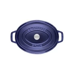Staub Oval Cocotte 29 Cm, Dark Blue 40510-288-0 -Staub Shop staub oval cocotte 29 cm dark blue 40510 288 0 1
