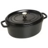 Staub Oval Cocotte 31cm, Black 40509-319-0 -Staub Shop staub oval cocotte 31cm black 40509 319 0