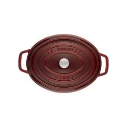 Staub Oval Cocotte 31cm, Grenadine Red 40509-366-0 -Staub Shop staub oval cocotte 31cm grenadine red 40509 366 0 1