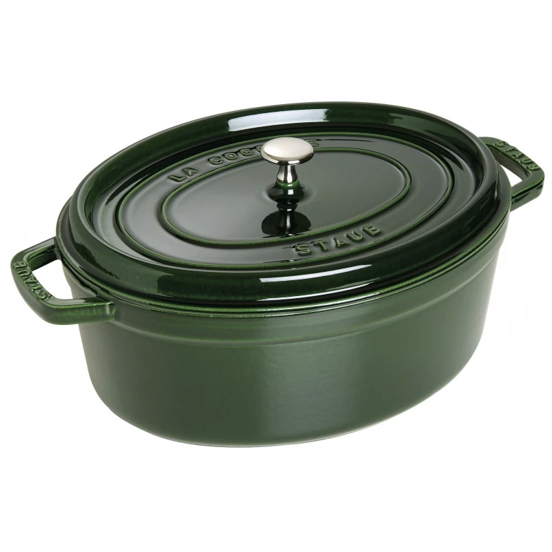 Staub Oval Cocotte 33 Cm, Basil 40509-691-0 3 Staub Oval Cocotte 33 Cm, Basil 40509-691-0