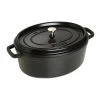 Staub Oval Cocotte 33 Cm, Black 40509-322-0 -Staub Shop staub oval cocotte 33 cm black 40509 322 0