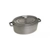 Staub Oval Cocotte 33 Cm, Grey 40509-324-0 2 Staub Oval Cocotte 33 Cm, Grey 40509-324-0 -Staub Shop staub oval cocotte 33 cm grey 40509 324 0