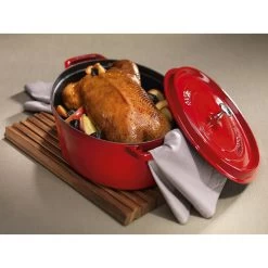 Staub Oval Cocotte 37 Cm, Cherry 40509-876-0 -Staub Shop staub oval cocotte 37 cm cherry 40509 876 0 2