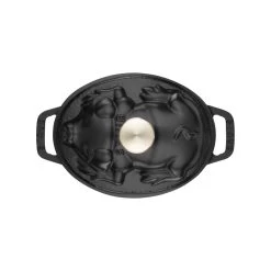 Staub Oval Cocotte Piggy 17 Cm, Black 40500-171-0 -Staub Shop staub oval cocotte piggy 17 cm black 40500 171 0 1