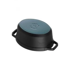 Staub Oval Cocotte Piggy 17 Cm, Black 40500-171-0 -Staub Shop staub oval cocotte piggy 17 cm black 40500 171 0 2
