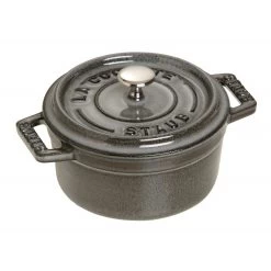 Staub Round Cocotte 10 Cm, Graphite Grey 40500-106-0