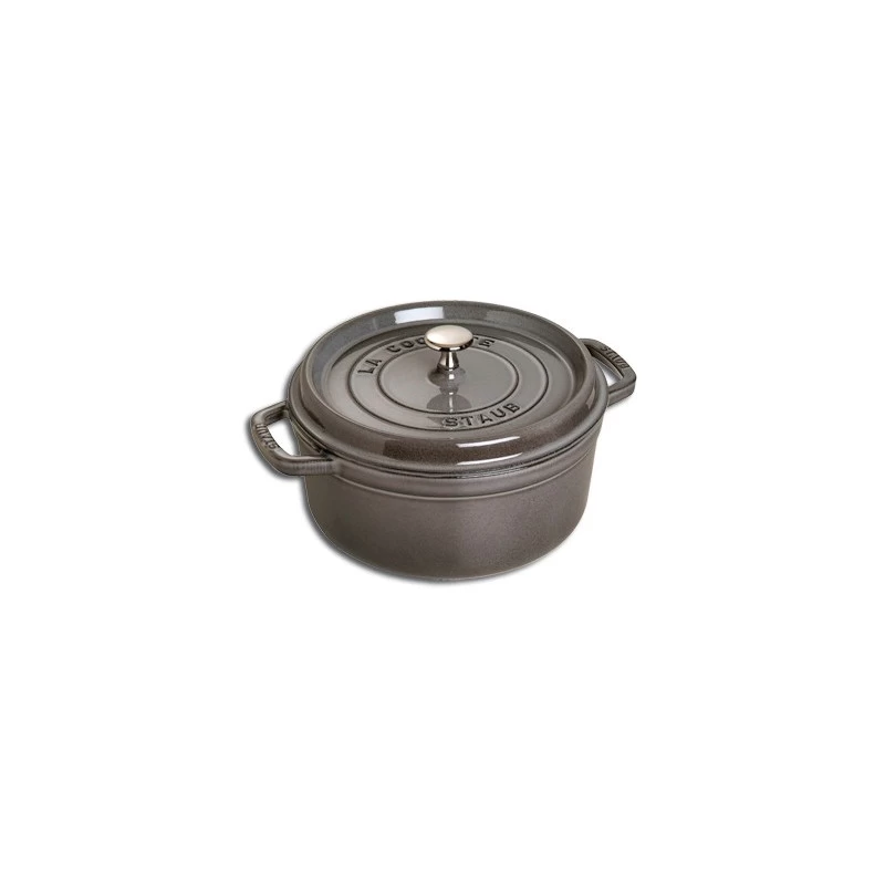 Staub Round Cocotte 12 Cm, Graphite Grey 40509-474-0 3 Staub Round Cocotte 12 Cm, Graphite Grey 40509-474-0