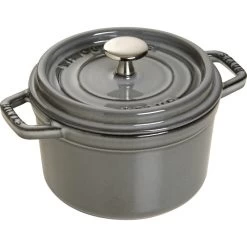 Staub Round Cocotte 14 Cm, Graphite Grey 40509-475-0