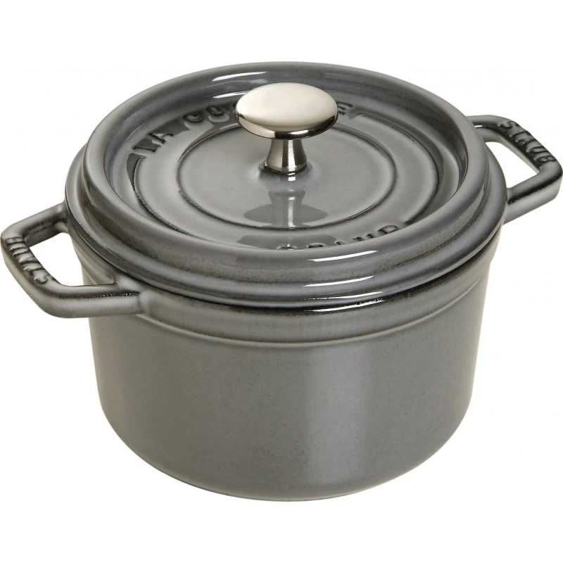 Staub Round Cocotte 14 Cm, Graphite Grey 40509-475-0 3 Staub Round Cocotte 14 Cm, Graphite Grey 40509-475-0