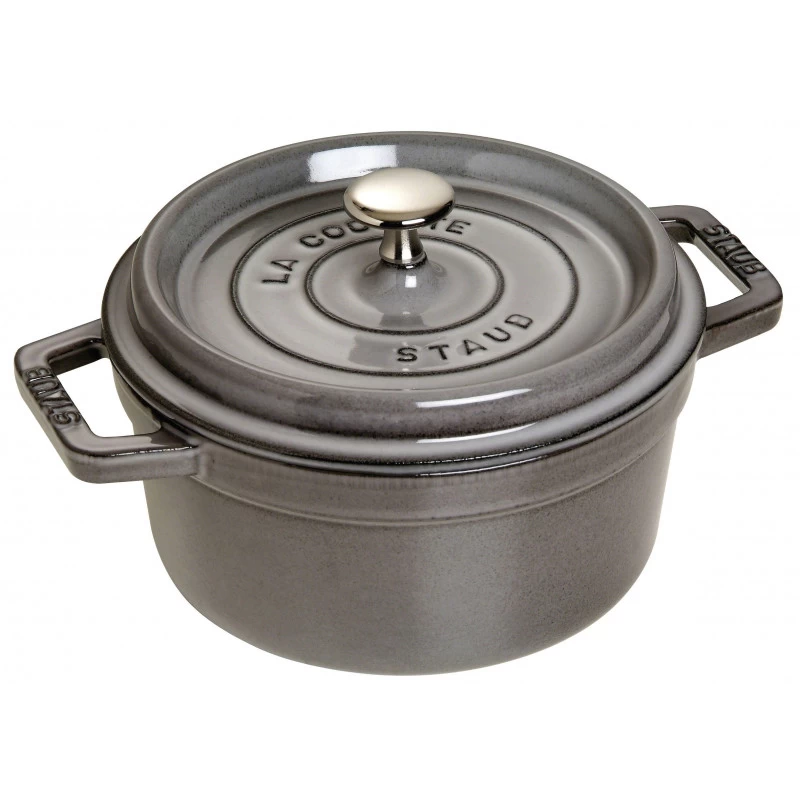 Staub Round Cocotte 18 Cm, Graphite Grey 40509-484-0 3 Staub Round Cocotte 18 Cm, Graphite Grey 40509-484-0