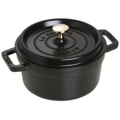 Staub Round Cocotte 20 Cm, Black 40509-487-0