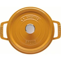 Staub Round Cocotte 20 Cm, Mustard 40510-645-0 5 Staub Round Cocotte 20 Cm, Mustard 40510-645-0 -Staub Shop staub round cocotte 20 cm mustard 40510 645 0 1