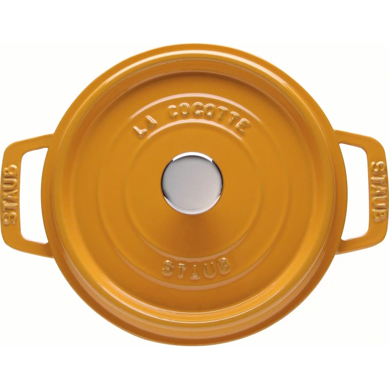Staub Round Cocotte 20 Cm, Mustard 40510-645-0 4 Staub Round Cocotte 20 Cm, Mustard 40510-645-0 - Image 2