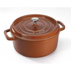 Staub Round Cocotte 22 Cm, Cinnamon 40511-295-0