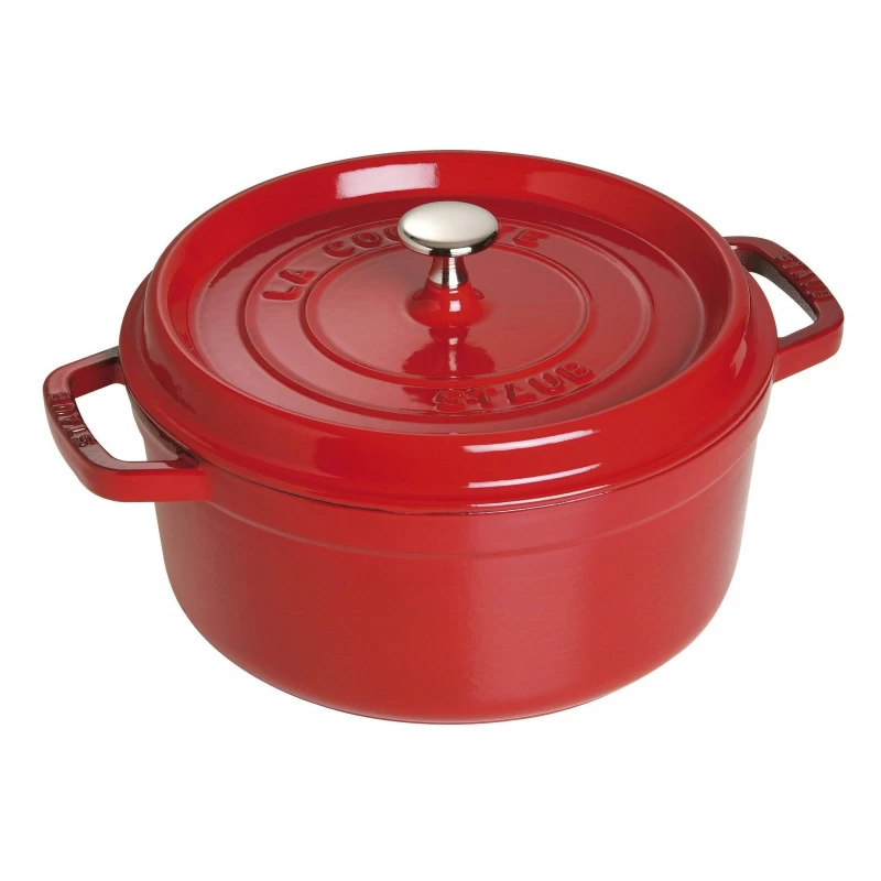 Staub Round Cocotte 26 Cm, Cherry 40509-840-0 3 Staub Round Cocotte 26 Cm, Cherry 40509-840-0
