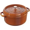 Staub Round Cocotte 26 Cm, Cinnamon 40511-297-0 -Staub Shop staub round cocotte 26 cm cinnamon 40511 297 0