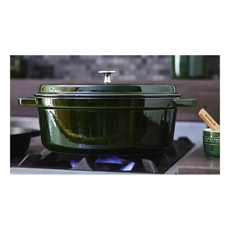 Staub Round Cocotte 28 Cm, Basil 40509-361-0 4 Staub Round Cocotte 28 Cm, Basil 40509-361-0 - Image 2