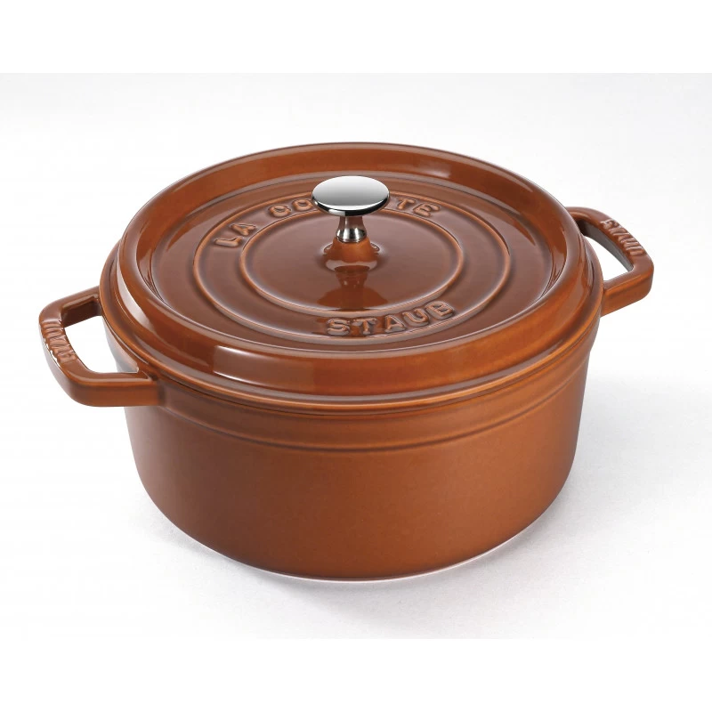 Staub Round Cocotte 28 Cm, Cinnamon 40511-298-0 3 Staub Round Cocotte 28 Cm, Cinnamon 40511-298-0