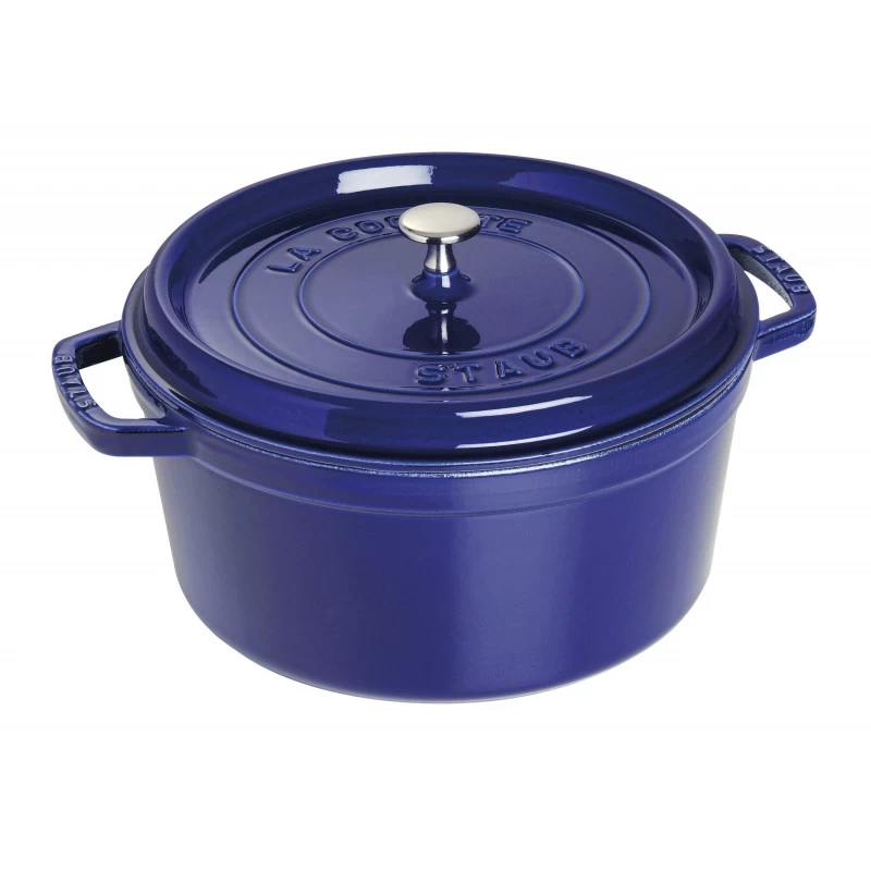 Staub Round Cocotte 28 Cm, Dark Blue 40510-285-0 3 Staub Round Cocotte 28 Cm, Dark Blue 40510-285-0